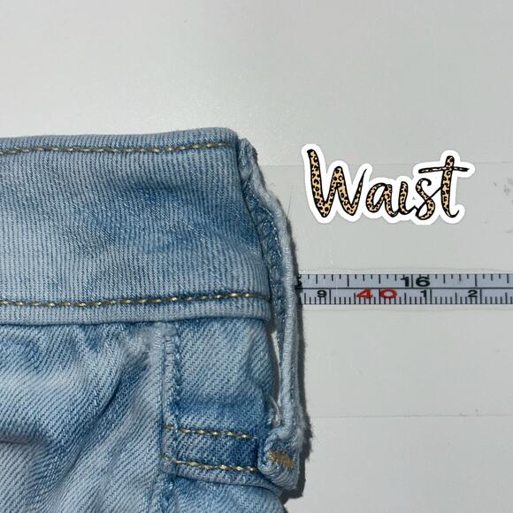 Hollister Women's Mid Rise Super Skinny Jeans 28x32 Blue Light Wash Distressed - Picture 8 of 13